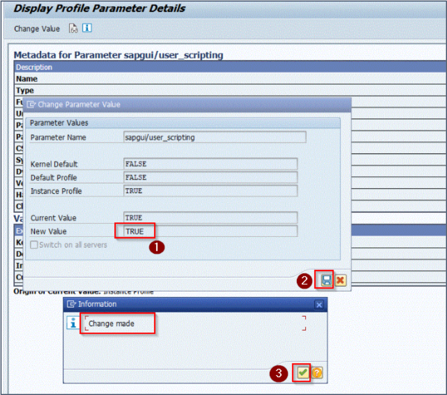 RZ11 Change Parameter Value